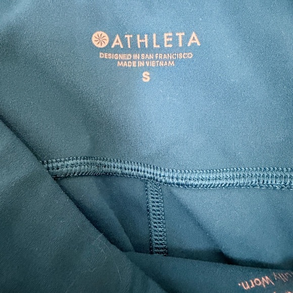 Athleta women’s teal size small leggings - Picture 7 of 7